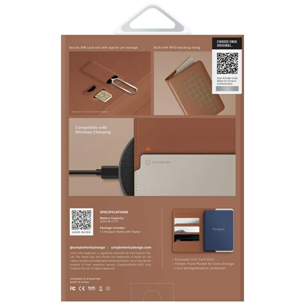 Θήκη διαβατηρίου UNIQ Belmont RFID καραμέλα μπεζ - Image 7