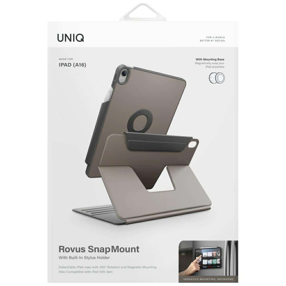 Θήκη UNIQ Rovus Snapmount Magnetic 360 Περιστρεφόμενη Αποσπώμενη για iPad 11" A16 (2025) / iPad 10.9" 10 - Image 10
