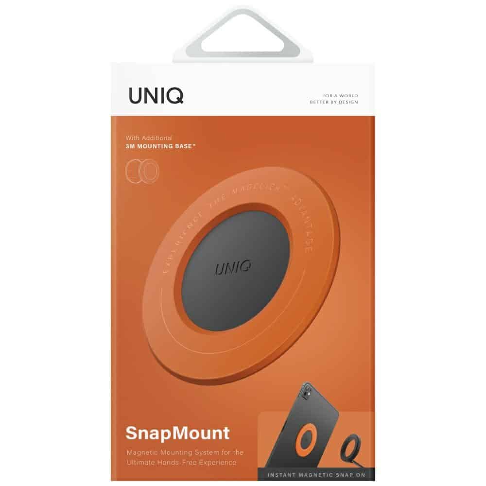 Μαγνητική βάση UNIQ SnapMount αυτοκόλλητηπορτοκαλί/ανθρακί - Image 6