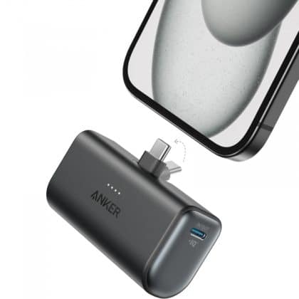 Powerbank Anker Nano Έκδοση USB-C, 5000mAh, 22,5W, PD, Μαύρο