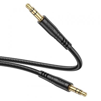 Καλώδιο ήχου 3,5mm σε 3,5mm Hoco UPA24, 1m, μαύρο