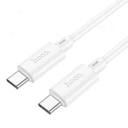 Καλώδιο USB-C σε USB-C Hoco X88, 60W, 3A, 1m, Λευκό