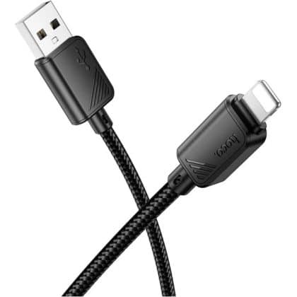 Καλώδιο USB-A σε Lightning Hoco X113, 18W, 2.4A, 1m, Μαύρο