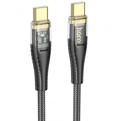 Καλώδιο USB-C σε USB-C Hoco U121, 60W, 3A, 1,2m, Μαύρο