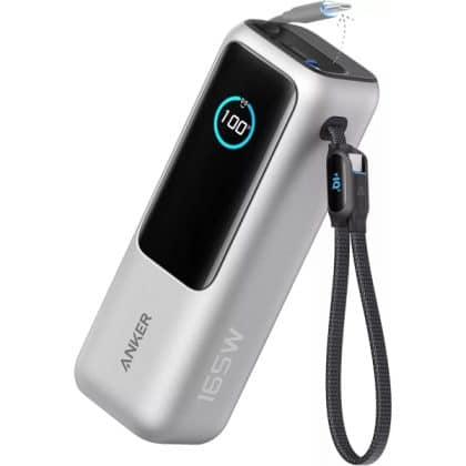 Powerbank Anker, 25000mAh, 165W, QC + PD, Ασημί A1695H41