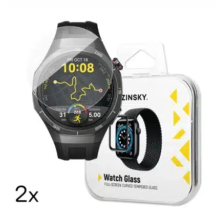 Γυαλί Wozinsky με πλήρη κόλλα για Huawei Watch GT 5 / GT 5 Pro / GT 4 / GT 4 Pro / GT 3 / GT 3 Pro 42mm (2 τεμ.)