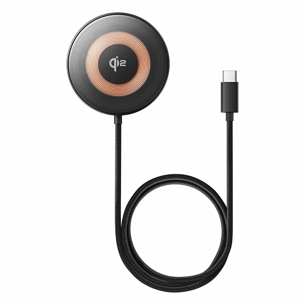 Baseus - Μαγνητικός Ασύρματος Φορτιστής Simple Mini4 (P10273300121-01) - Universal, με Βάση, USB-C, Qi2 15W, 1m - Cosmic Black - Image 5