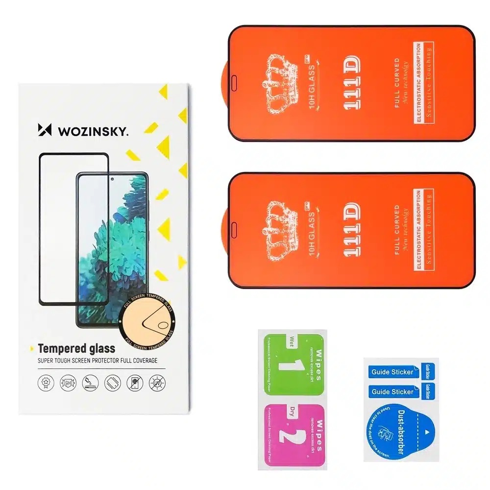 Wozinsky Full Glue Tempered Glass - τζαμάκι για Xiaomi Redmi Note 14 5G / 4G - Μαύρο - Image 2