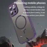 Techsuit HaloFrost II MagSafe - θήκη για Apple iPhone 15 Pro - Μωβ - Image 4