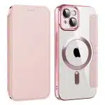 Techsuit SmartMag Book - θήκη για Apple iPhone 13 - Ροζ - Image 2