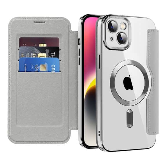 Techsuit SmartMag Book - θήκη για Apple iPhone 14 - Γκρι