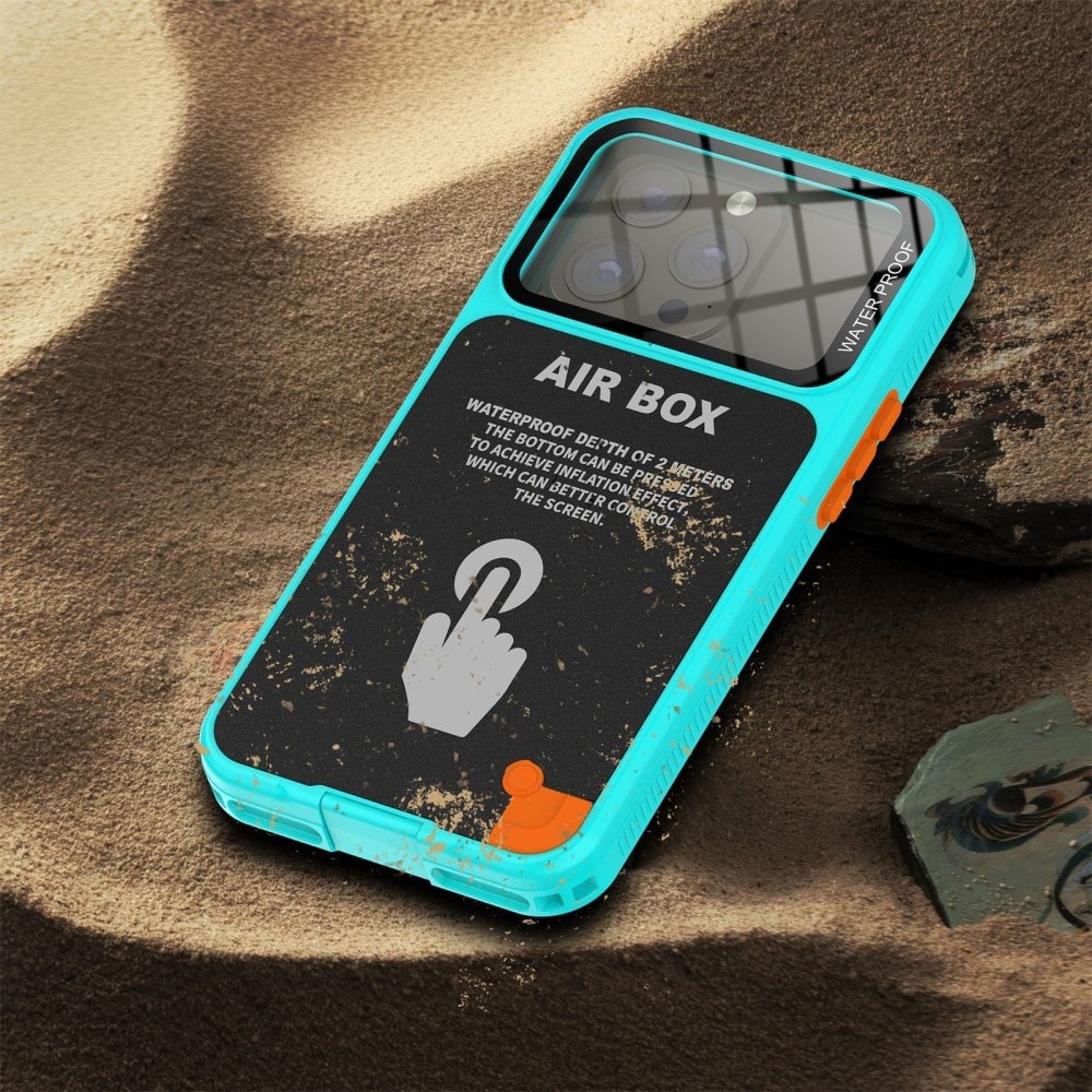 ShellBox - Αδιάβροχη θήκη AirBox IP68 (μέγιστο 6,9 ίντσες) - Μοντέλο Universal για τηλέφωνο (μέγιστο βάθος 15 χιλιοστών) - Μπλε - Image 5
