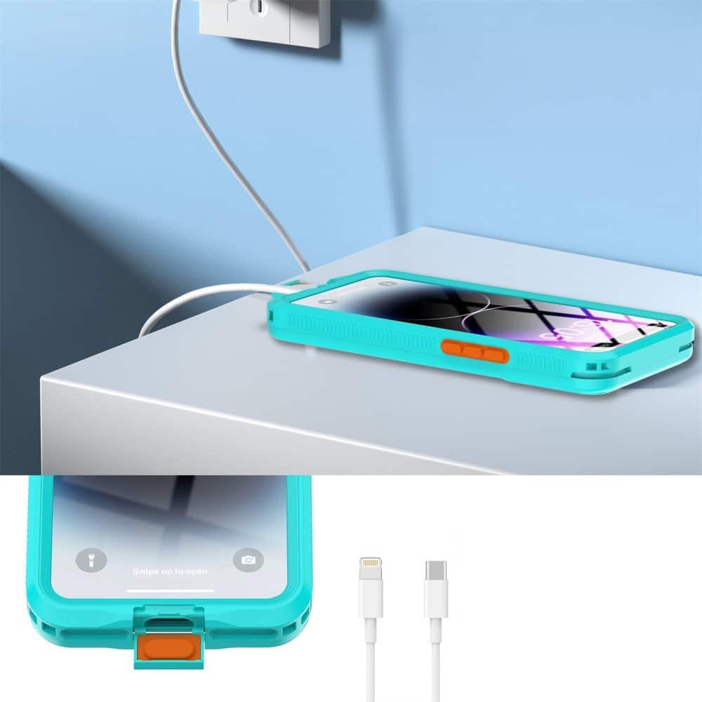 ShellBox - Αδιάβροχη θήκη AirBox IP68 (μέγιστο 6,9 ίντσες) - Μοντέλο Universal για τηλέφωνο (μέγιστο βάθος 15 χιλιοστών) - Μπλε - Image 9