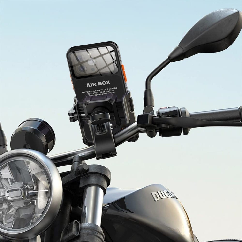ShellBox - Αδιάβροχη θήκη AirBox IP68 (μέγιστο 6,9 ίντσες) - Μοντέλο Universal για τηλέφωνο (μέγιστο βάθος 15 χιλιοστών) - Μαύρο - Image 3