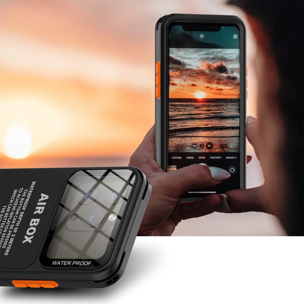 ShellBox - Αδιάβροχη θήκη AirBox IP68 (μέγιστο 6,9 ίντσες) - Μοντέλο Universal για τηλέφωνο (μέγιστο βάθος 15 χιλιοστών) - Μαύρο - Image 4