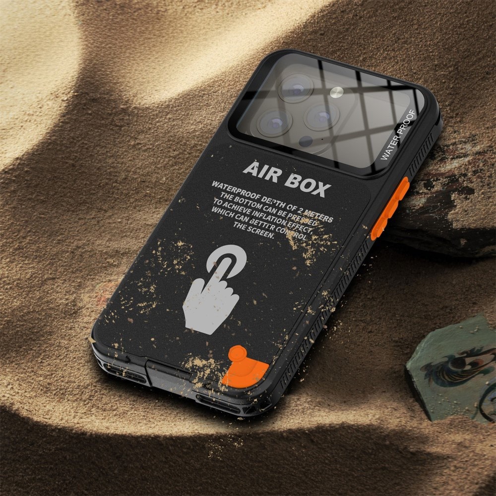 ShellBox - Αδιάβροχη θήκη AirBox IP68 (μέγιστο 6,9 ίντσες) - Μοντέλο Universal για τηλέφωνο (μέγιστο βάθος 15 χιλιοστών) - Μαύρο - Image 5