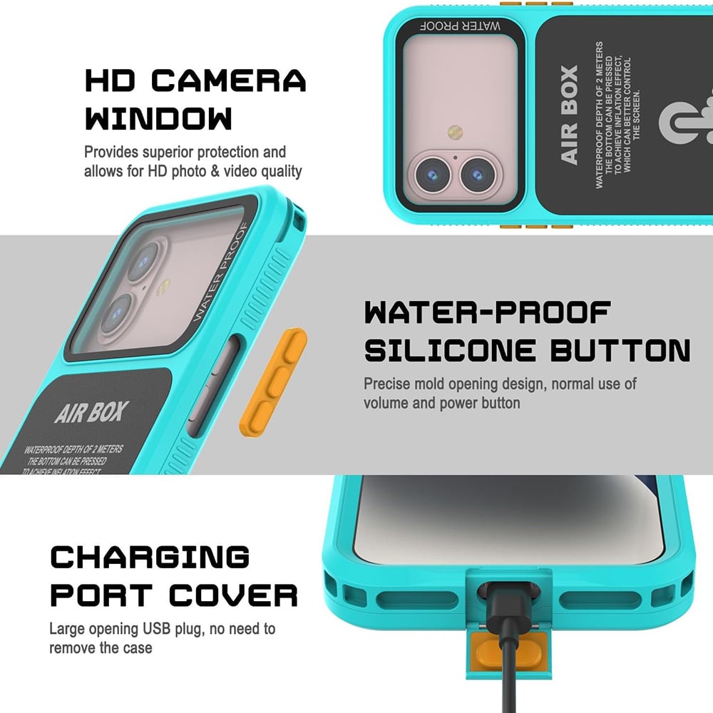 ShellBox - Αδιάβροχο AirBox IP68 (6,7 ίντσες) - iPhone 12 Pro Max/13 Pro Max/14 Pro Max/ 15 Pro Max/16 Pro Max/15+/16+ - Μπλε - Image 3