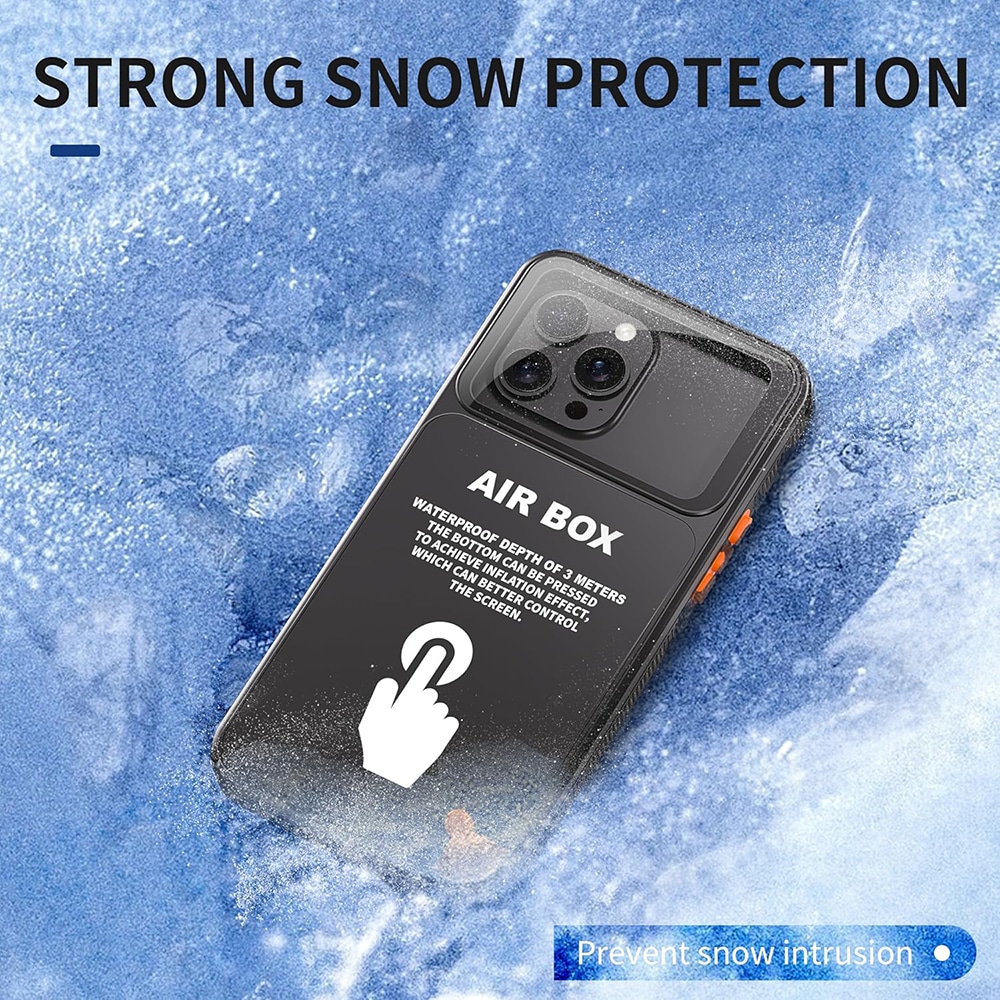 ShellBox - Αδιάβροχο AirBox IP68 (6,7 ίντσες) - iPhone 12 Pro Max/13 Pro Max/14 Pro Max/ 15 Pro Max/16 Pro Max/15+/16+ - Μαύρο - Image 5