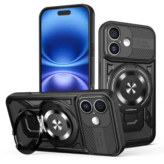 Techsuit RuggedCam - θήκη για Apple iPhone 16 - Μαύρο