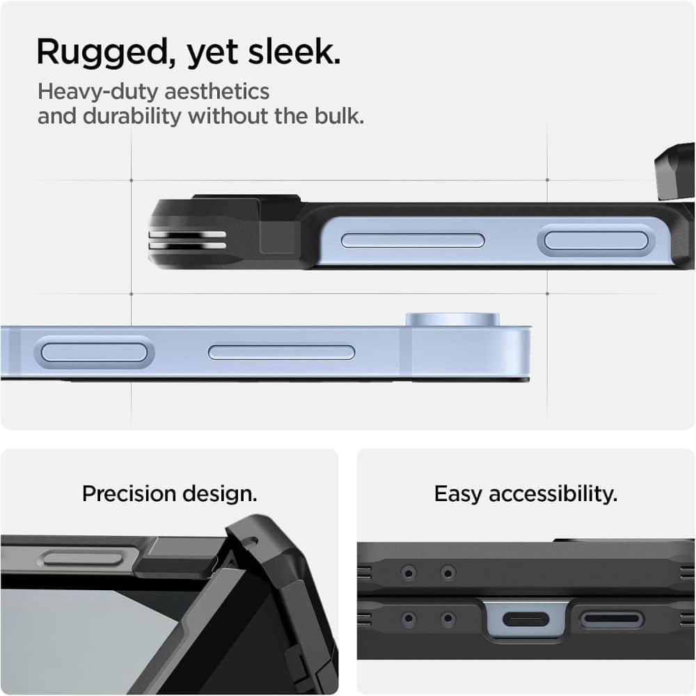 Spigen Tough Armor Pro - θήκη για Samsung Galaxy Z Flip6 / Flip7 FE - Μαύρο - Image 5