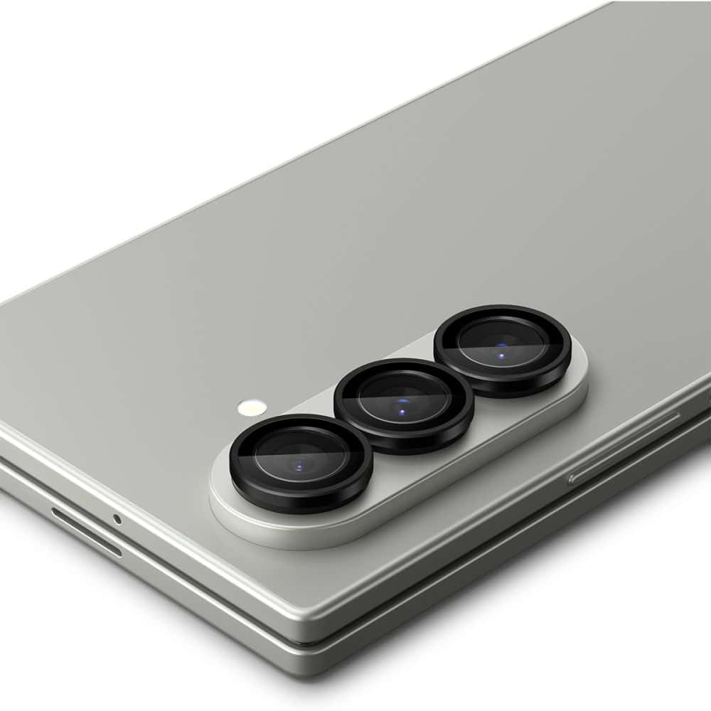 Spigen - Γυαλί Κάμερας Optik.tR EZ Fit Pro HD (συσκευασία 2 τεμαχίων) - Samsung Galaxy Z Fold7 - Μαύρο - Image 6