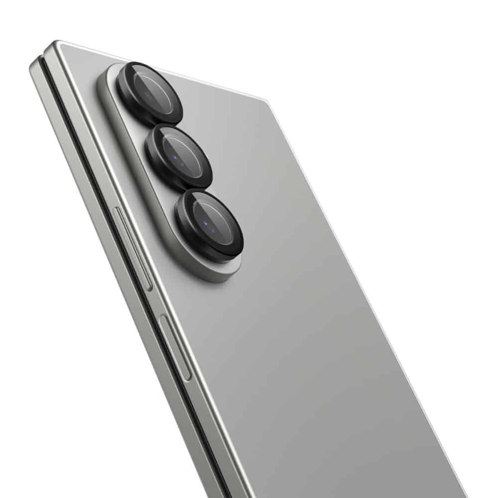 Spigen - Γυαλί Κάμερας Optik.tR EZ Fit Pro HD (συσκευασία 2 τεμαχίων) - Samsung Galaxy Z Fold7 - Μαύρο - Image 4