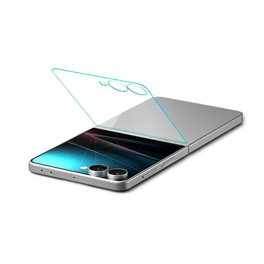 Spigen - Glas.tR EZ-FIT HD (συσκευασία 2 τεμαχίων) - Samsung Galaxy Z Flip7 - Διαφανές - Image 4