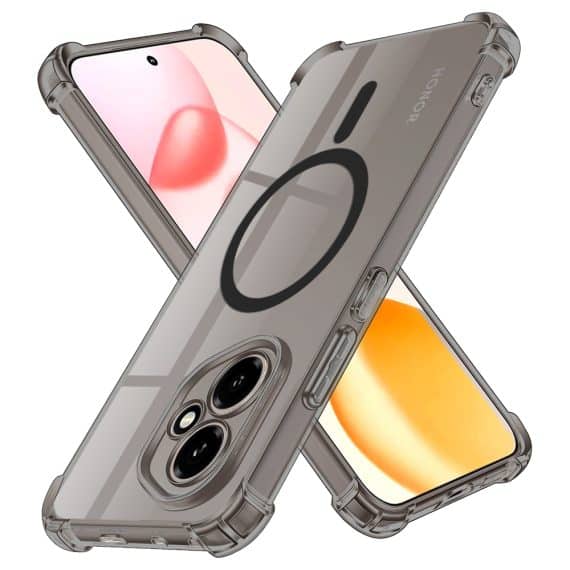 Techsuit Shockproof Clear Silicone MagSafe - θήκη για Samsung Galaxy S23 FE - Μαύρο