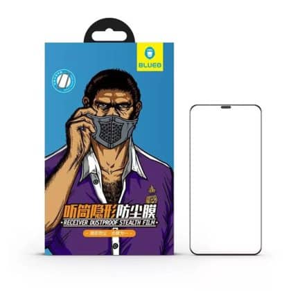 Blueo - Γυαλί HD κατά της σκόνης - iPhone X / iPhone XS / iPhone 11 Pro - Μαύρο