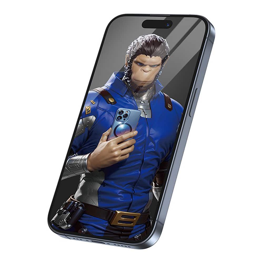 Blueo - Αντιθαμβωτικό γυαλί - iPhone 15 Pro Max - Μαύρο - Image 4