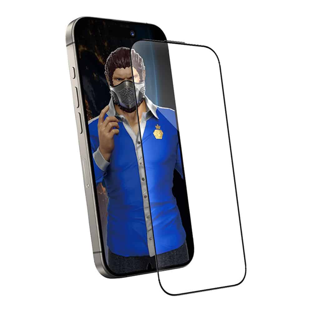 Blueo - Γυαλί HD κατά της σκόνης με εφαρμοστή Pro - iPhone 16 Pro - Μαύρο - Image 3