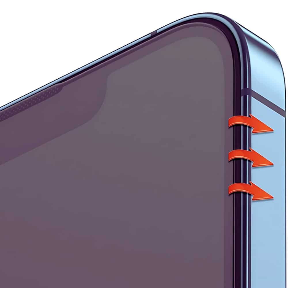 Blueo - Αντιανακλαστικό γυαλί HD με εφαρμοστή Pro - iPhone 16 Pro - Μαύρο - Image 2