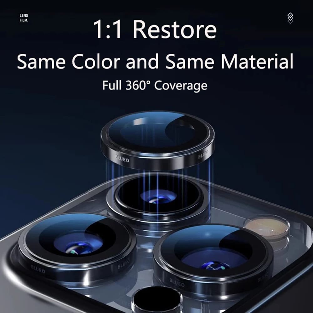 Blueo - 99 Αντιανακλαστικό γυαλί φακού - iPhone 16 Pro / iPhone 16 Pro Max - Μαύρο τιτάνιο - Image 4