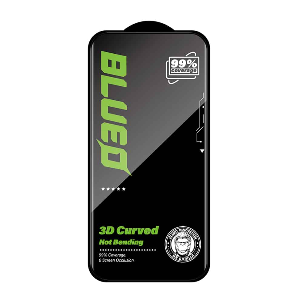 Blueo - Γυαλί 3D HD με πλήρη κόλλα - iPhone 16 Pro Max - Μαύρο - Image 2