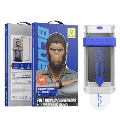 Blueo - Γυαλί 3D HD Full Glue με Εφαρμοστή Pro - iPhone 16 Pro Max - Μαύρο