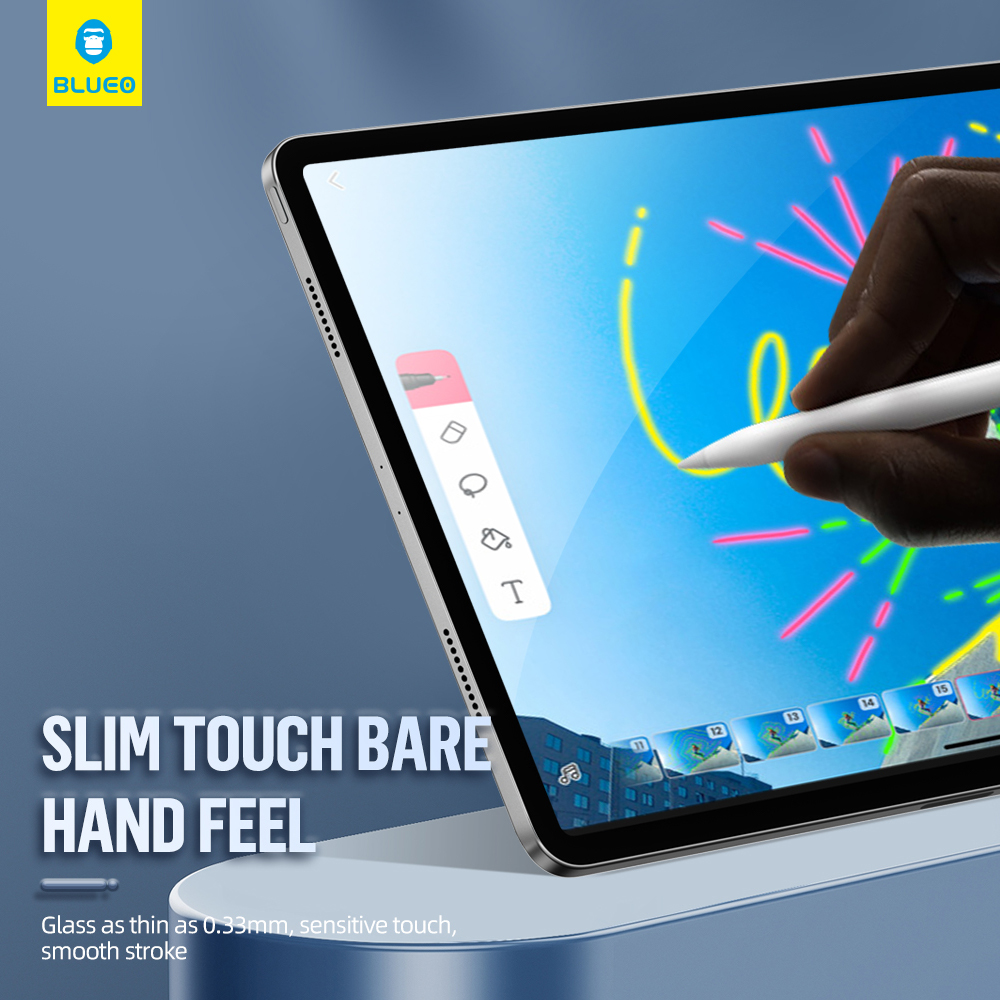 Blueo - Σκληρυμένο γυαλί HD με εφαρμοστή Pro - iPad Air 11 (2024) - Διαφανές - Image 4
