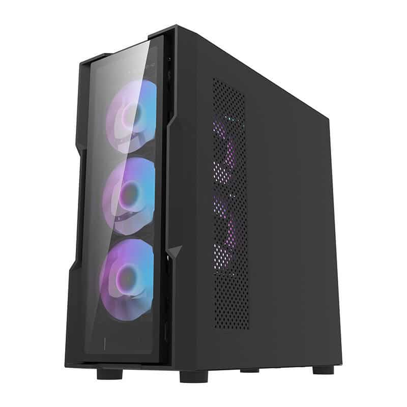 Darkflash DK431 Γυάλινη θήκη υπολογιστή (μαύρη) + 4 ανεμιστήρες RGB - Image 4