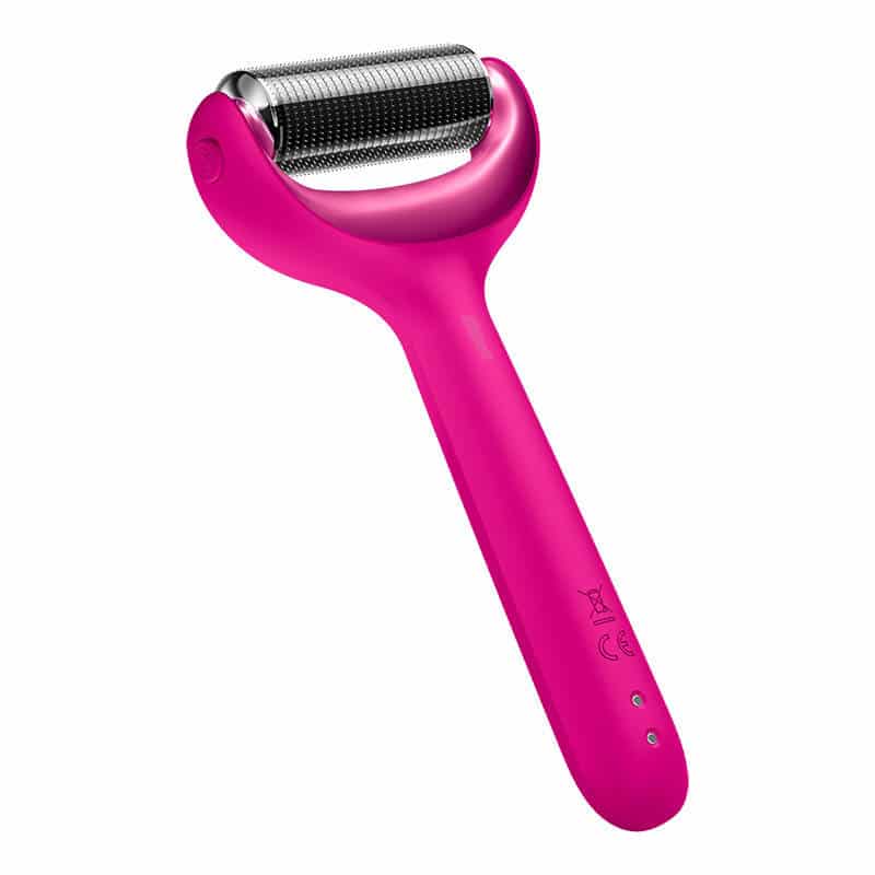 Ρολό προσώπου και σώματος MicroNeedle 9 σε 1 με εφαρμογή (ματζέντα) - Image 7