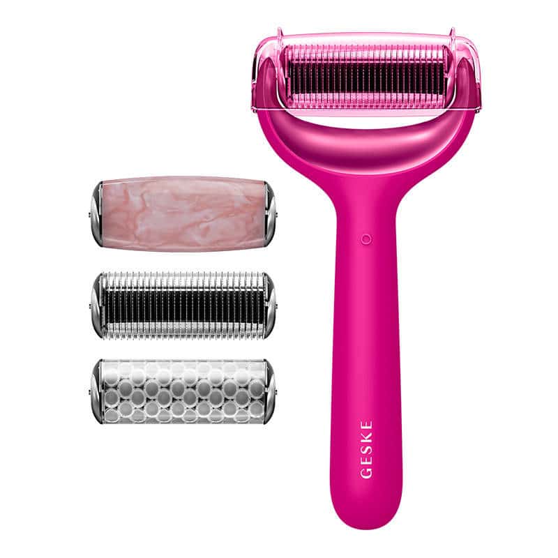 Ρολό προσώπου και σώματος MicroNeedle 9 σε 1 με εφαρμογή (ματζέντα) - Image 10