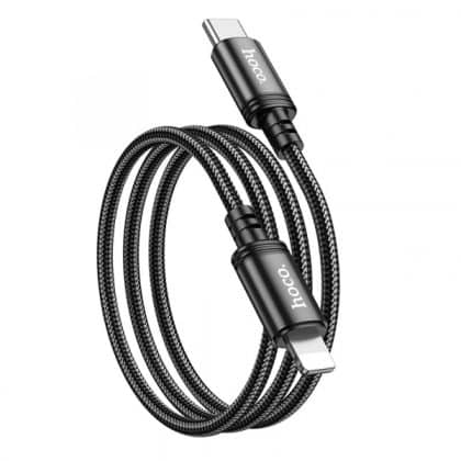 Καλώδιο USB-C σε Lightning Hoco X89, 20W, 2.4A, 1m, Μαύρο