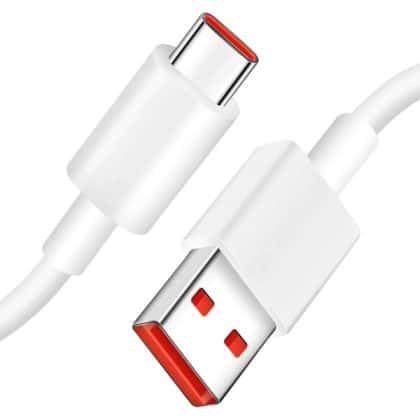 Καλώδιο USB-A σε USB-C Xiaomi, 60W, 6A, 1m, Λευκό 450100001S4S
