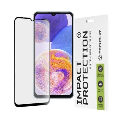 Techsuit - 111D Πλήρης Κάλυψη / Full Glue Γυαλί - Samsung Galaxy A13 4G / M13 / A23 / A23 5G / F23 / M23 / M33 / F13 - Μαύρο