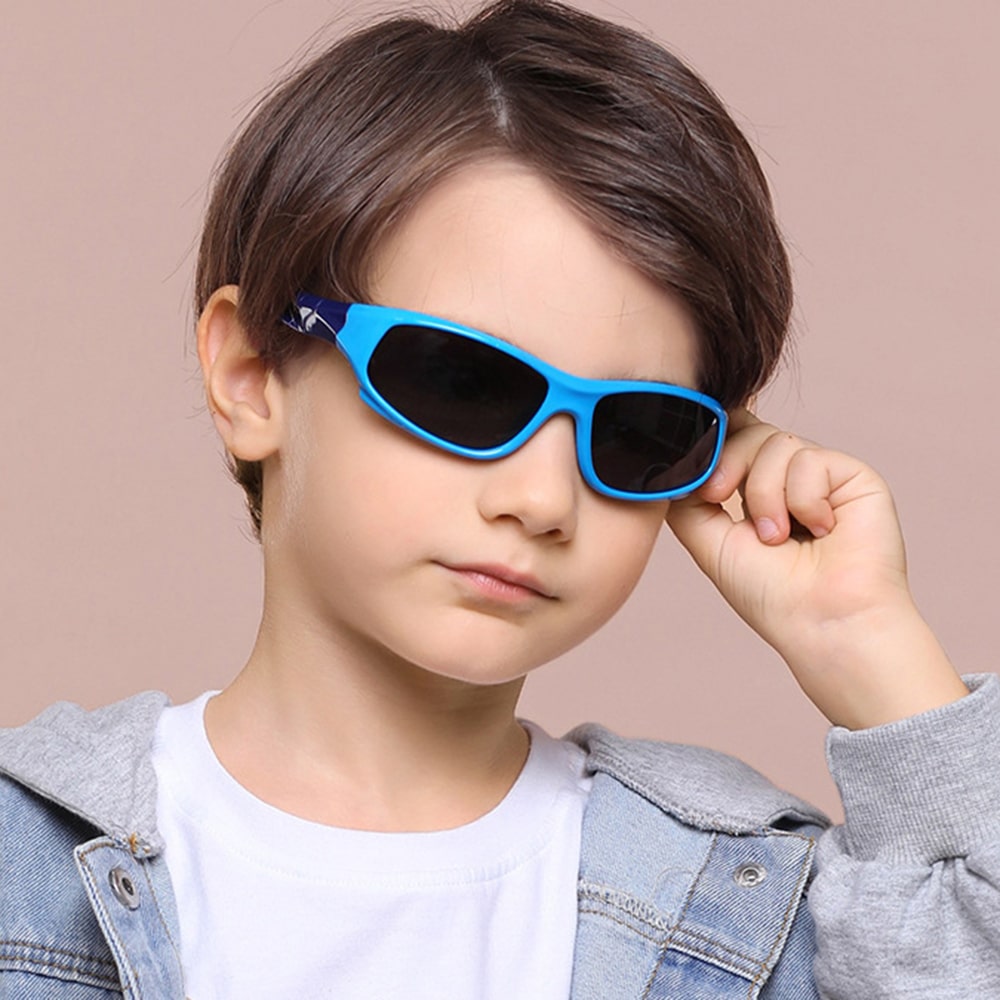 Techsuit - Polarized Γυαλιά Ηλίου (816-C2) - Τύπος Αθλητισμού, για Παιδιά απο 3-8 Ετών - Φωτεινό Κίτρινο / Ροζ One Size - Image 3