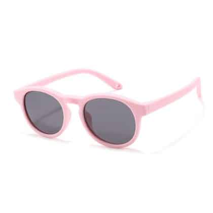 Techsuit - Polarized Γυαλιά Ηλίου (8308-C46) - για Βρέφη, Στρογγυλό Σχήμα, με Λουρί - Ροζ One Size