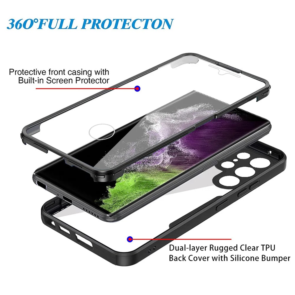 Techsuit ColorVerse 360 Series - θήκη για Samsung Galaxy S24 Ultra - Μαύρο - Image 4