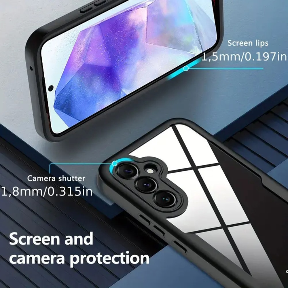 Techsuit ColorVerse 360 Series - θήκη για Samsung Galaxy A55 - Μαύρο - Image 2