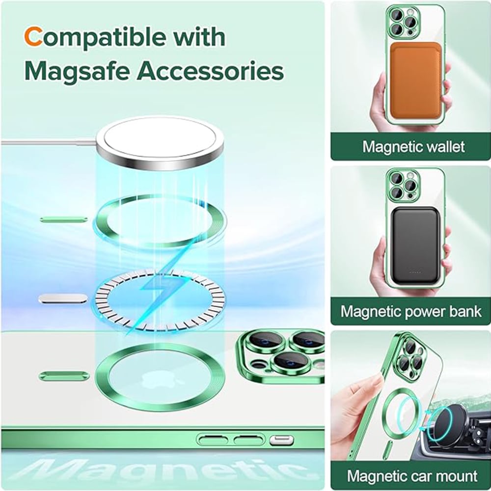 Techsuit Luxury Crystal MagSafe - θήκη για Apple iPhone 13 Pro Max - Διάφανο - Image 5