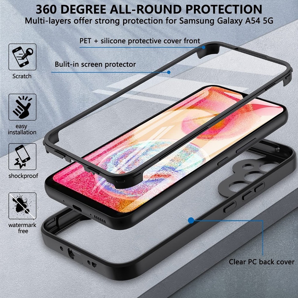 Techsuit ColorVerse 360 Series - θήκη για Samsung Galaxy S24 - Μαύρο - Image 2