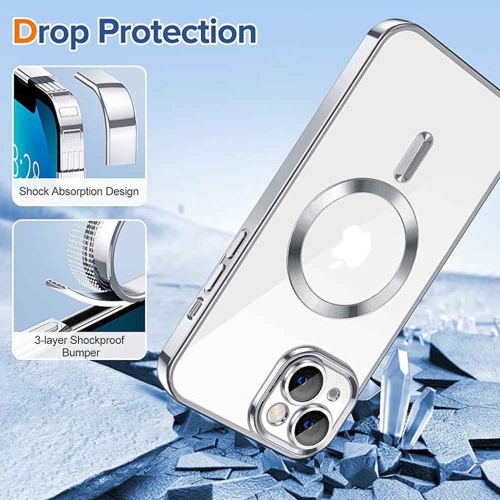 Techsuit Luxury Crystal MagSafe - θήκη για Apple iPhone 13 - Διάφανο - Image 3