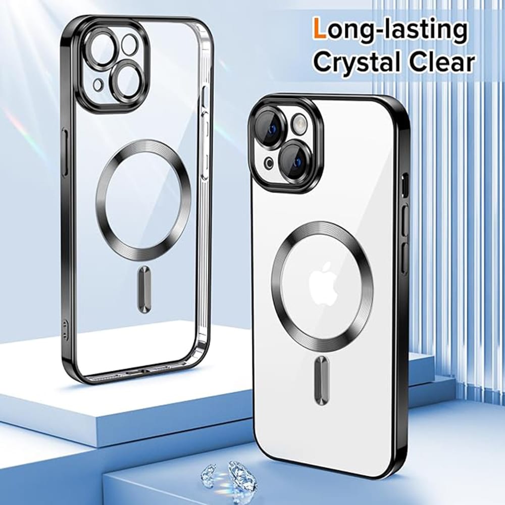 Techsuit Luxury Crystal MagSafe - θήκη για Apple iPhone 13 - Μαύρο - Image 2